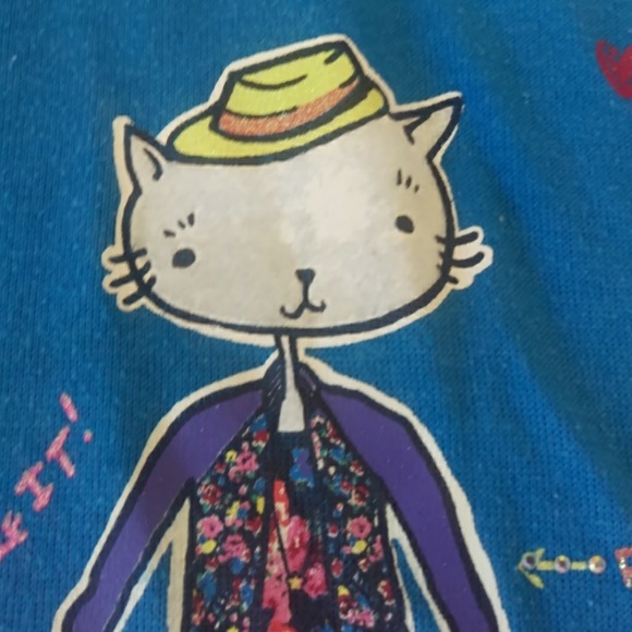 Disney cat shopping sweater tunic blouse - Picture 4 of 8